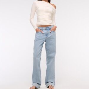 Abercrombie Low Rise Baggy Jeans, size 26